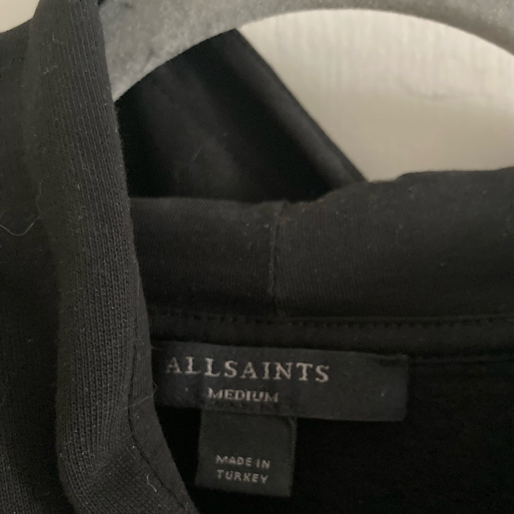 Women’s All Saints Black Logo Hoodie! Medium! - Picture 4 of 5